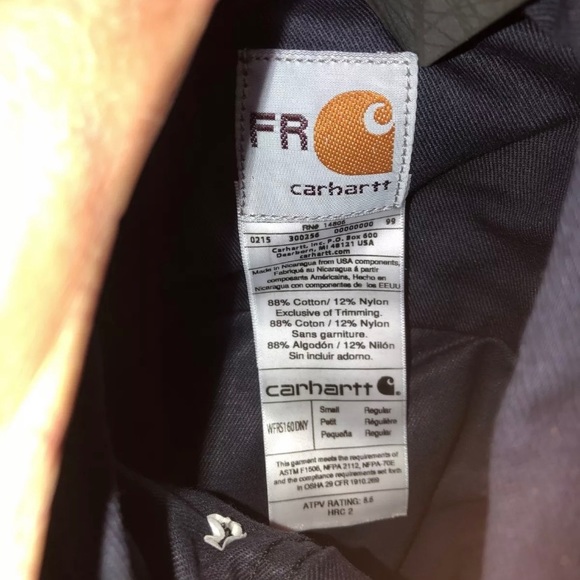 New Carhartt Womens Navy Blue Button Up Work Shirt - Picture 10 of 16